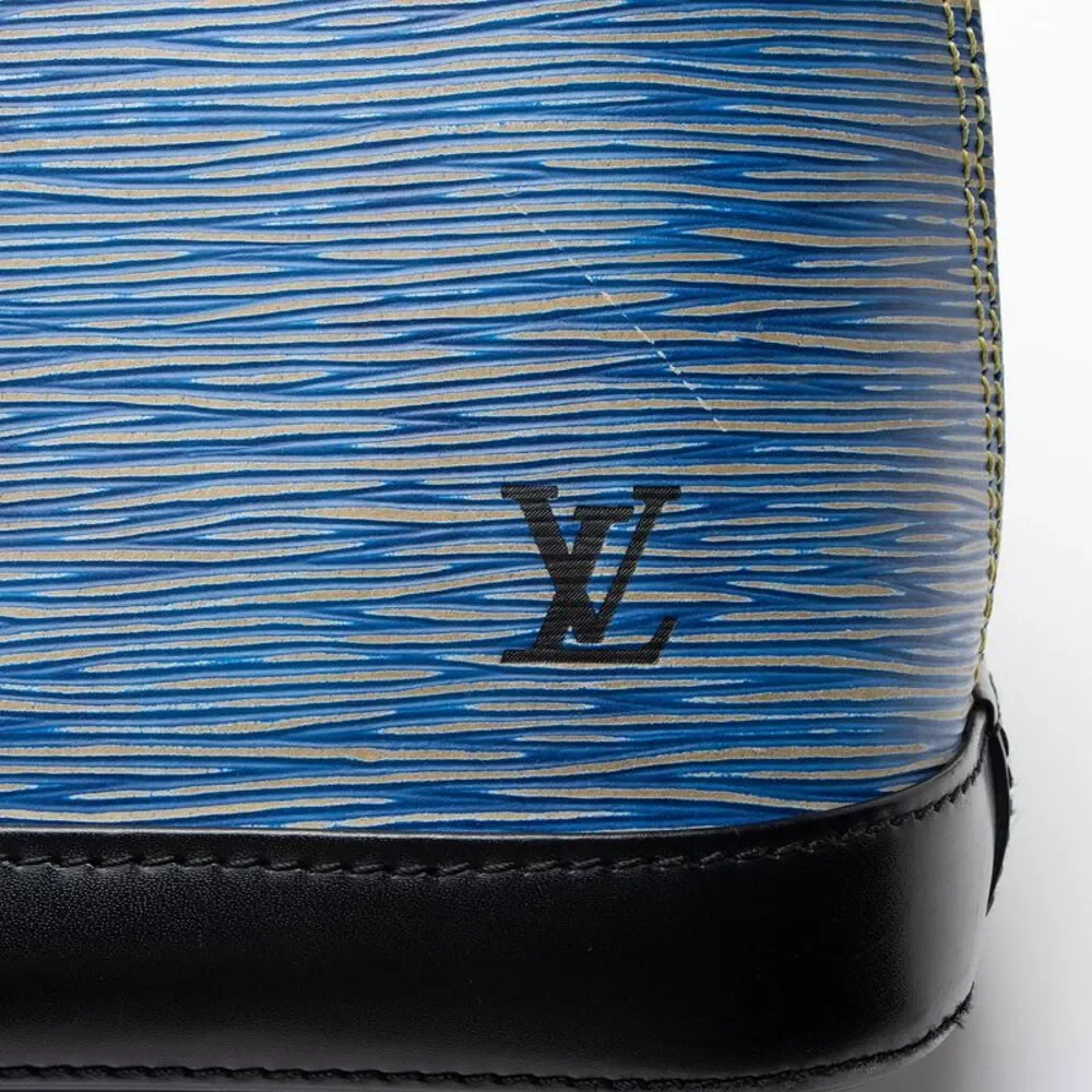 Louis Vuitton Epi Leather Denim Alma BB Satchel - Picture 9 of 15